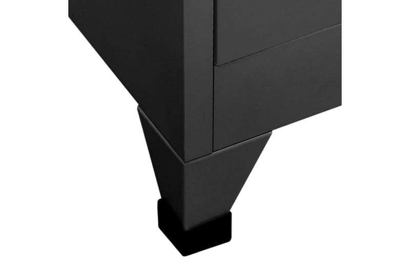 beBasic Oppbevaringsskap antrasitt 90x45x180 cm stål - AntrasittgrÃ¥ - Oppbevaring - Skap - Oppbevaringsskap - Kontorskap - Dokumentskap