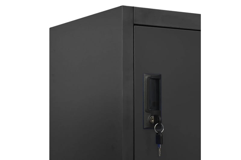 beBasic Oppbevaringsskap antrasitt 90x45x180 cm stål - AntrasittgrÃ¥ - Oppbevaring - Skap - Oppbevaringsskap - Kontorskap - Dokumentskap
