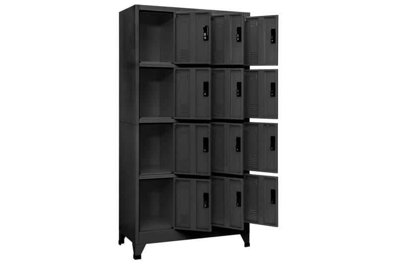 beBasic Oppbevaringsskap antrasitt 90x45x180 cm stål - AntrasittgrÃ¥ - Oppbevaring - Skap - Oppbevaringsskap - Kontorskap - Dokumentskap