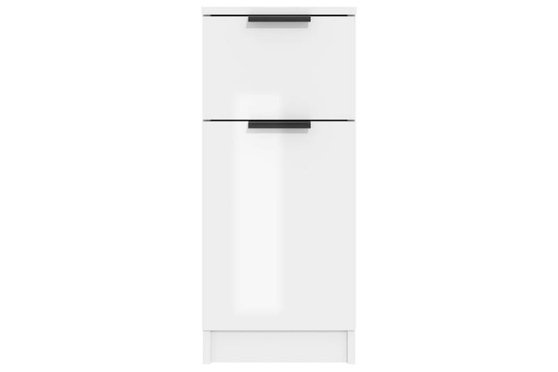 beBasic Skjenk høyglans hvit 30x30x70 cm konstruert tre - Hvit - Oppbevaring - Skap - Oppbevaringsskap - Kontorskap - Dokumentskap