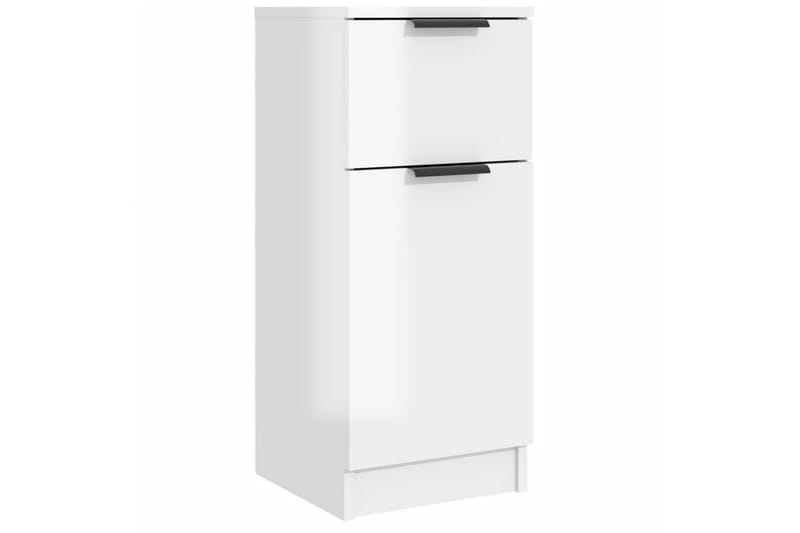 beBasic Skjenk høyglans hvit 30x30x70 cm konstruert tre - Hvit - Oppbevaring - Skap - Oppbevaringsskap - Kontorskap - Dokumentskap