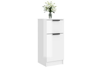 beBasic Skjenk høyglans hvit 30x30x70 cm konstruert tre - Hvit - Oppbevaring - Skap - Oppbevaringsskap - Kontorskap - Dokumentskap