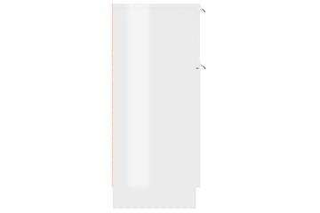 beBasic Skjenk høyglans hvit 30x30x70 cm konstruert tre - Hvit - Oppbevaring - Skap - Oppbevaringsskap - Kontorskap - Dokumentskap