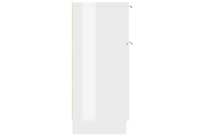 beBasic Skjenk høyglans hvit 30x30x70 cm konstruert tre - Hvit - Oppbevaring - Skap - Oppbevaringsskap - Kontorskap - Dokumentskap