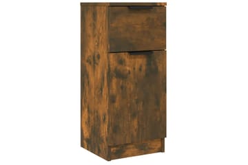 beBasic Skjenk røkt eik 30x30x70 cm konstruert tre - Brun - Oppbevaring - Skap - Oppbevaringsskap - Kontorskap - Dokumentskap