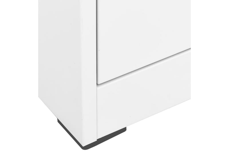Arkivskap 46x62x102,5 cm stål hvit - Hvit - Oppbevaring - Skap - Oppbevaringsskap - Kontorskap - Dokumentskap
