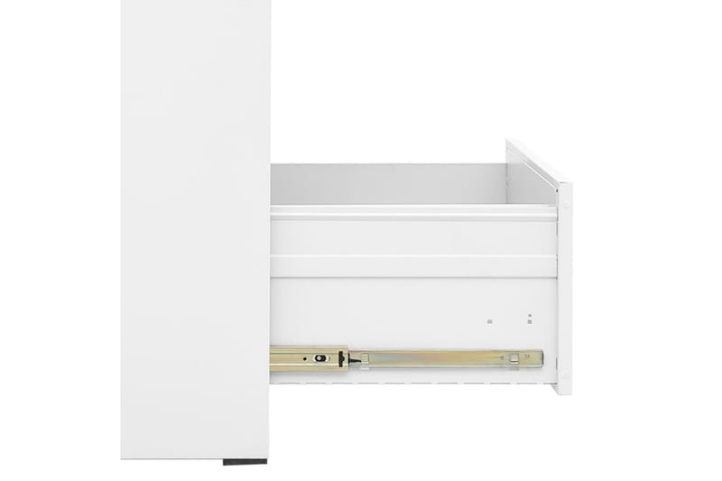 Arkivskap 46x62x102,5 cm stål hvit - Hvit - Oppbevaring - Skap - Oppbevaringsskap - Kontorskap - Dokumentskap