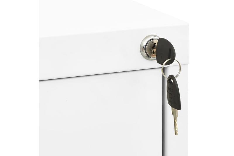 Arkivskap 46x62x102,5 cm stål hvit - Hvit - Oppbevaring - Skap - Oppbevaringsskap - Kontorskap - Dokumentskap