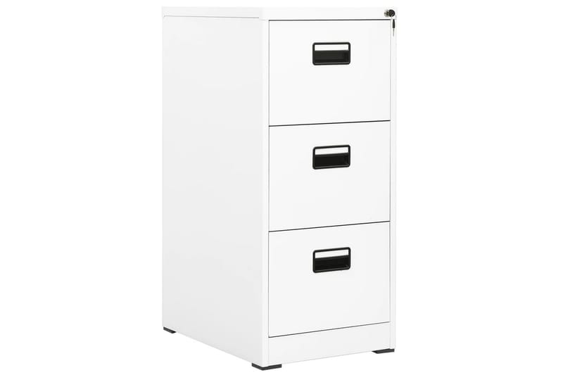 Arkivskap 46x62x102,5 cm stål hvit - Hvit - Oppbevaring - Skap - Oppbevaringsskap - Kontorskap - Dokumentskap