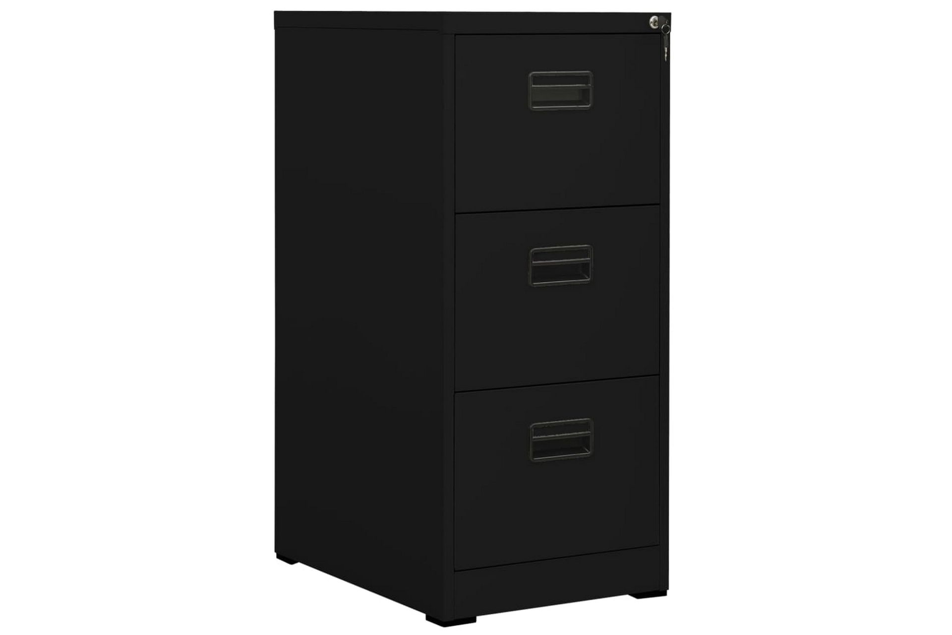 Arkivskap 46x62x102,5 cm stål svart - Svart - Oppbevaring - Skap - Oppbevaringsskap - Kontorskap - Dokumentskap