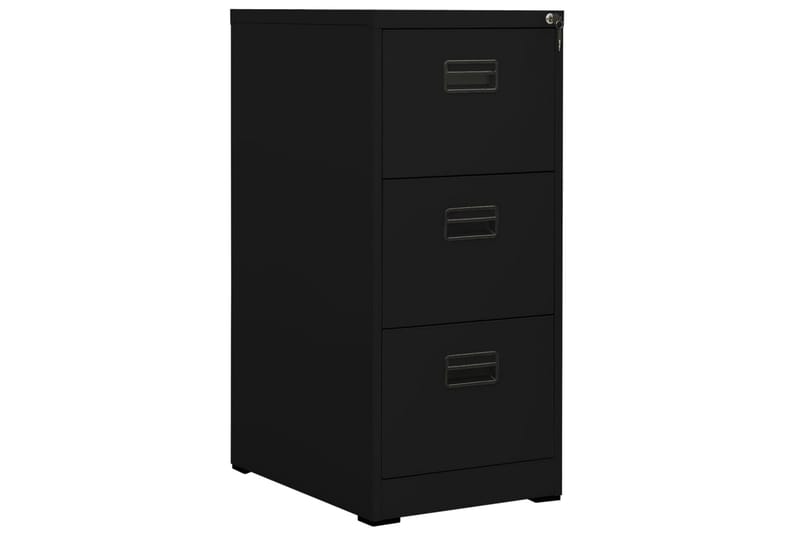 Arkivskap 46x62x102,5 cm stål svart - Svart - Oppbevaring - Skap - Oppbevaringsskap - Kontorskap - Dokumentskap