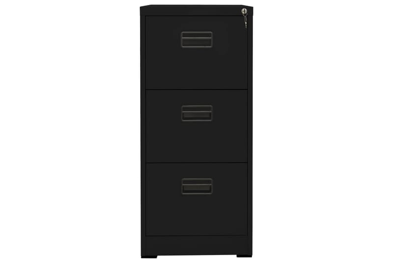 Arkivskap 46x62x102,5 cm stål svart - Svart - Oppbevaring - Skap - Oppbevaringsskap - Kontorskap - Dokumentskap
