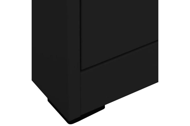 Arkivskap 46x62x102,5 cm stål svart - Svart - Oppbevaring - Skap - Oppbevaringsskap - Kontorskap - Dokumentskap