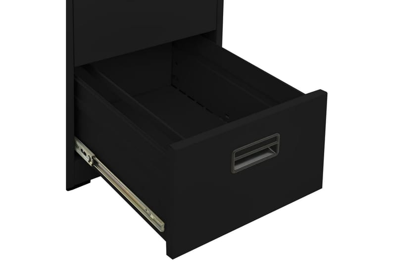 Arkivskap 46x62x102,5 cm stål svart - Svart - Oppbevaring - Skap - Oppbevaringsskap - Kontorskap - Dokumentskap