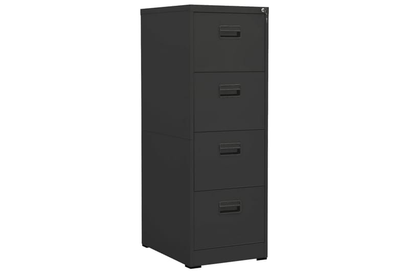 Arkivskap 46x62x133 cm stål antrasitt - Antrasittgrå - Oppbevaring - Skap - Oppbevaringsskap - Kontorskap - Dokumentskap