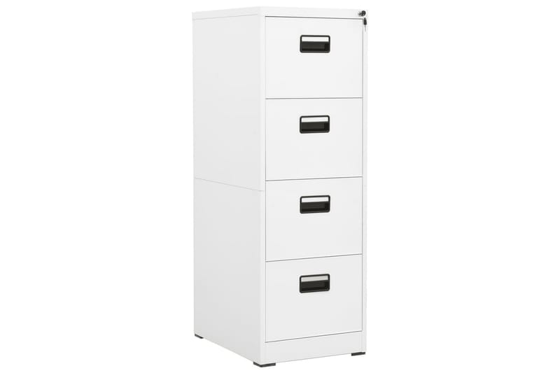 Arkivskap 46x62x133 cm stål hvit - Hvit - Oppbevaring - Skap - Oppbevaringsskap - Kontorskap - Dokumentskap