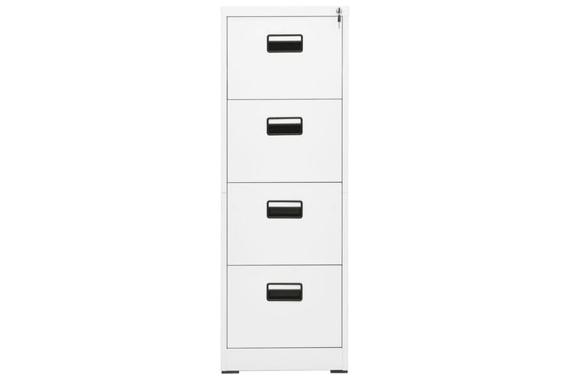 Arkivskap 46x62x133 cm stål hvit - Hvit - Oppbevaring - Skap - Oppbevaringsskap - Kontorskap - Dokumentskap