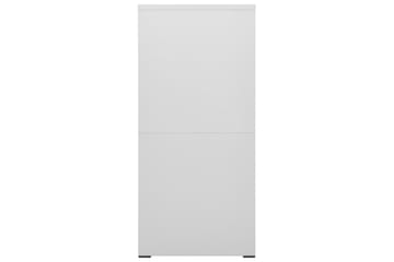Arkivskap 46x62x133 cm stål lysegrå - Grå - Oppbevaring - Skap - Oppbevaringsskap - Kontorskap - Dokumentskap