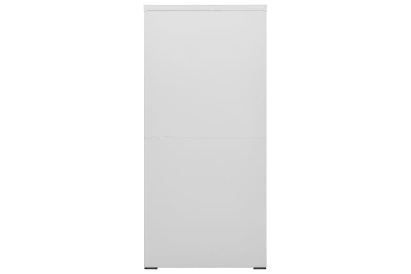 Arkivskap 46x62x133 cm stål lysegrå - Grå - Oppbevaring - Skap - Oppbevaringsskap - Kontorskap - Dokumentskap