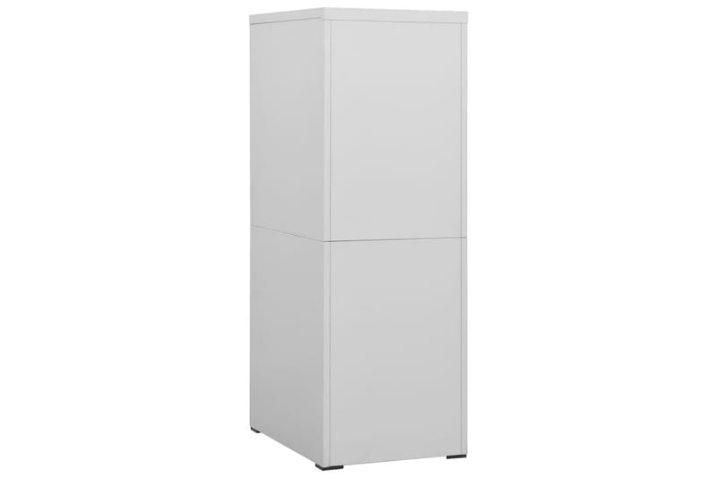 Arkivskap 46x62x133 cm stål lysegrå - Grå - Oppbevaring - Skap - Oppbevaringsskap - Kontorskap - Dokumentskap