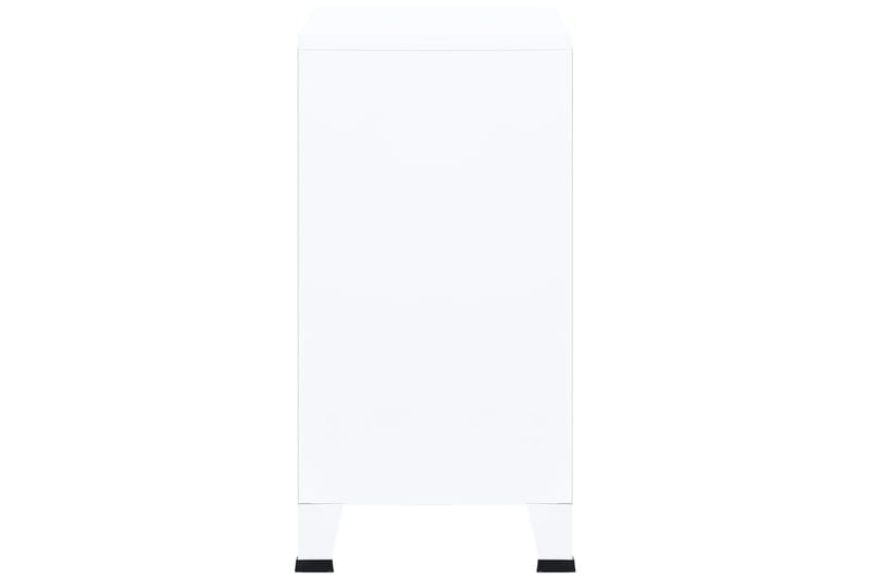 Arkivskap 75x40x80 cm stål hvit - Hvit - Oppbevaring - Skap - Oppbevaringsskap - Kontorskap - Dokumentskap