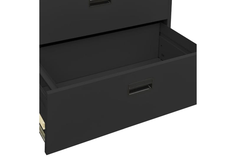 Arkivskap 90x46x164 cm stål antrasitt - Antrasittgrå - Oppbevaring - Skap - Oppbevaringsskap - Kontorskap - Dokumentskap