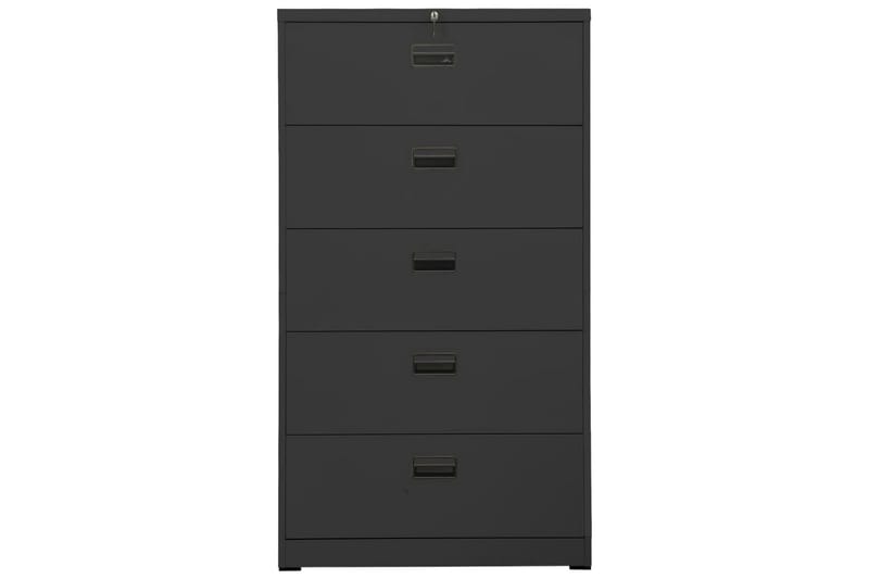 Arkivskap 90x46x164 cm stål antrasitt - Antrasittgrå - Oppbevaring - Skap - Oppbevaringsskap - Kontorskap - Dokumentskap