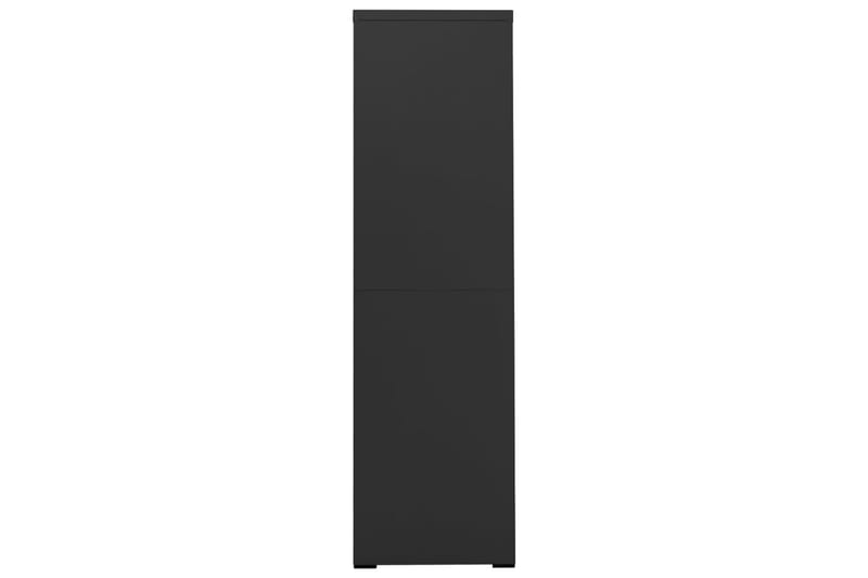 Arkivskap 90x46x164 cm stål antrasitt - Antrasittgrå - Dokumentskap - Kontormøbler