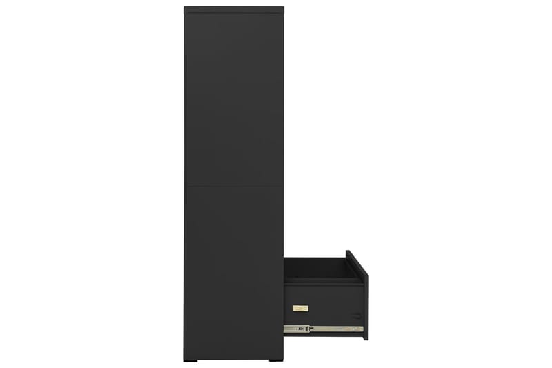 Arkivskap 90x46x164 cm stål antrasitt - Antrasittgrå - Oppbevaring - Skap - Oppbevaringsskap - Kontorskap - Dokumentskap