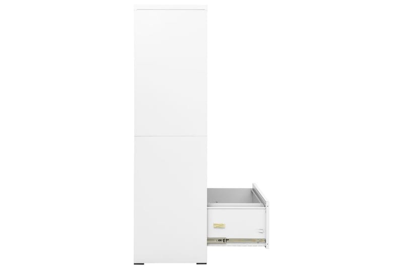 Arkivskap 90x46x164 cm stål hvit - Hvit - Dokumentskap - Kontormøbler