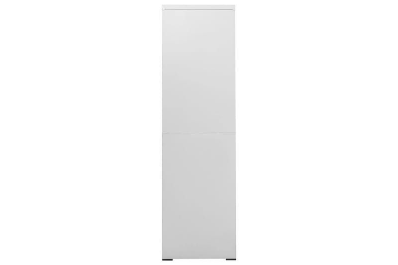 Arkivskap 90x46x164 cm stål lysegrå - Grå - Oppbevaring - Skap - Oppbevaringsskap - Kontorskap - Dokumentskap