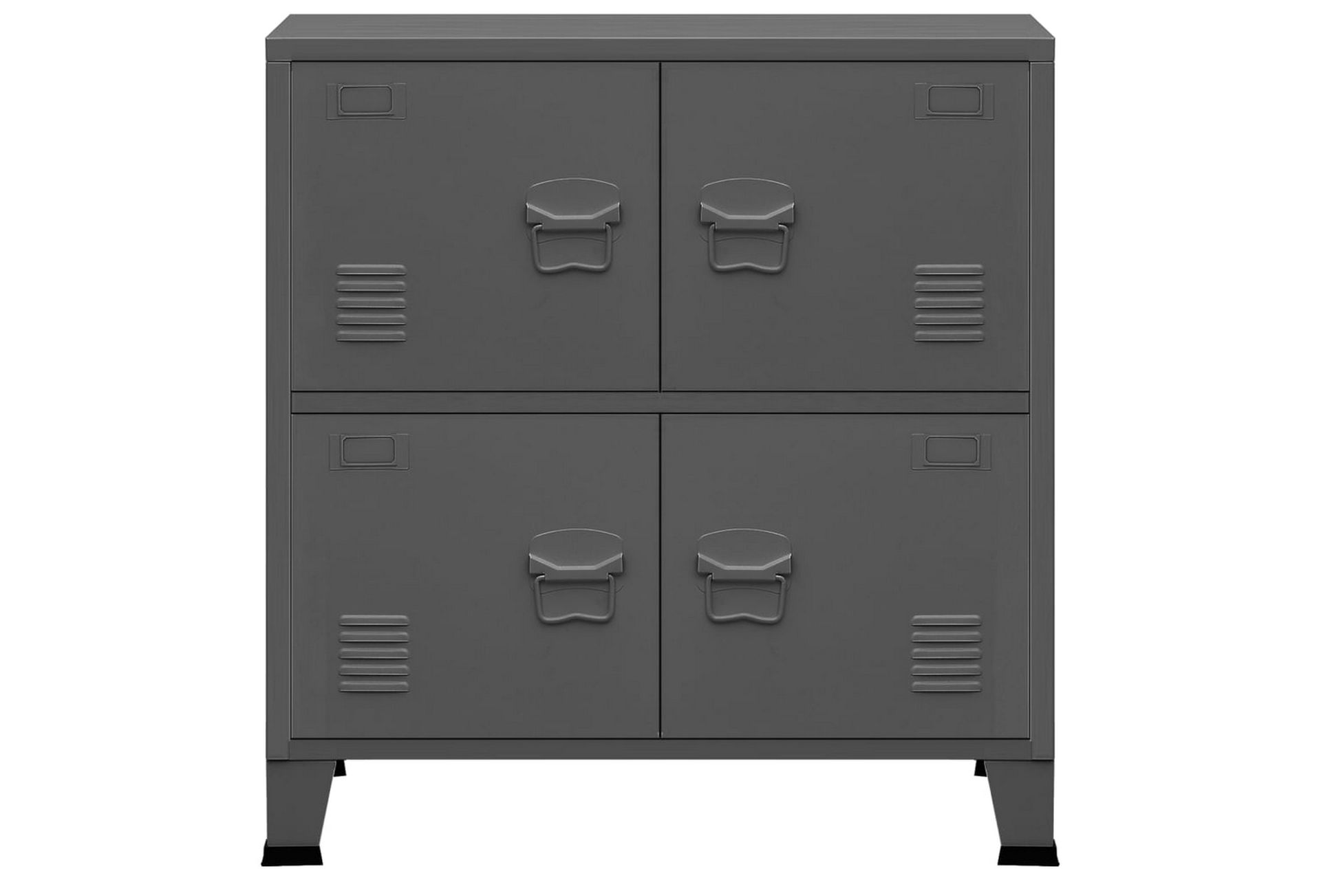 Arkivskap antrasitt 75x40x80 cm stål - Antrasittgrå - Oppbevaring - Skap - Oppbevaringsskap - Kontorskap - Dokumentskap