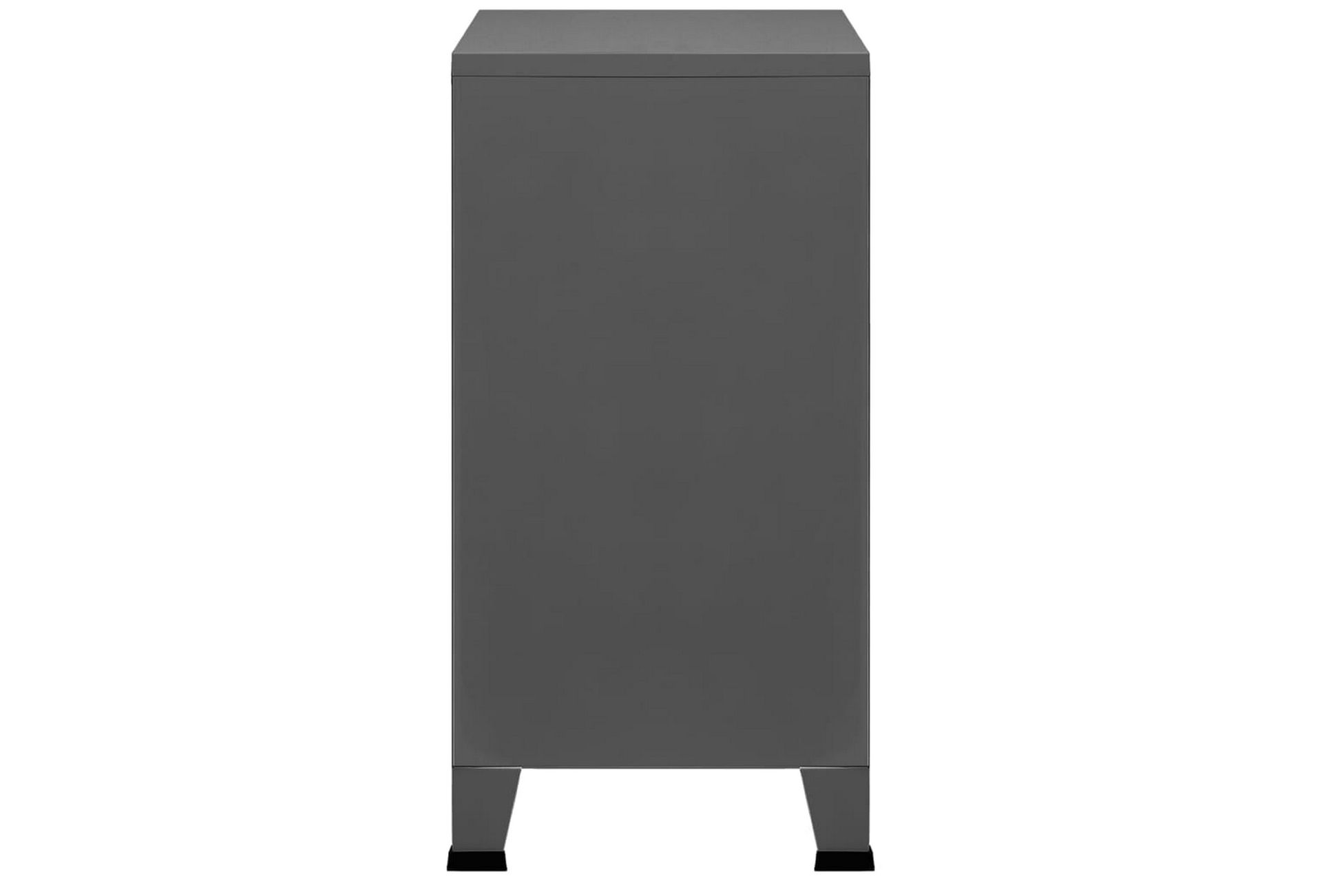 Arkivskap antrasitt 75x40x80 cm stål - Antrasittgrå - Oppbevaring - Skap - Oppbevaringsskap - Kontorskap - Dokumentskap