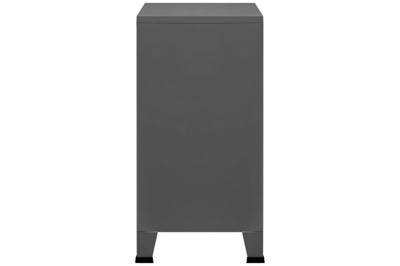 Arkivskap antrasitt 75x40x80 cm stål - Antrasittgrå - Oppbevaring - Skap - Oppbevaringsskap - Kontorskap - Dokumentskap