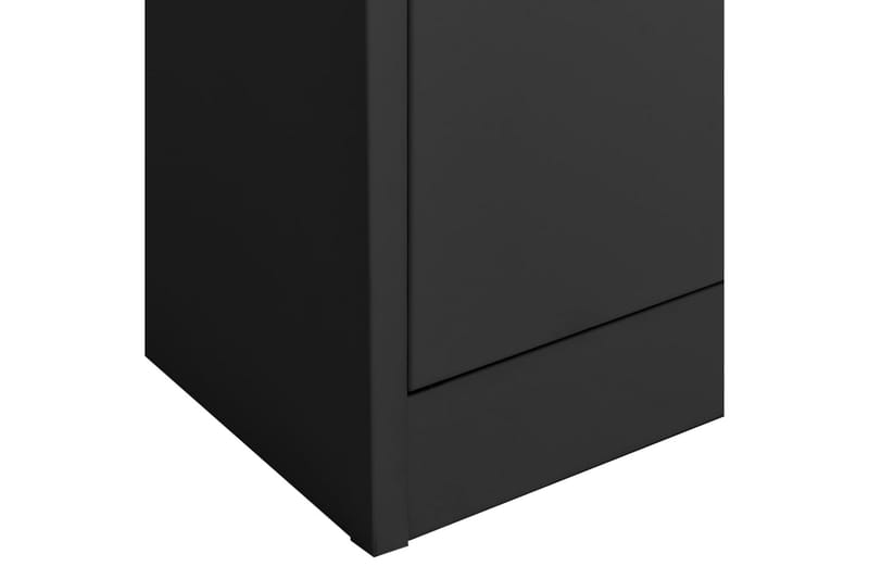 Kontorskap antrasitt 90x40x180 cm stål - Antrasittgrå - Oppbevaring - Skap - Oppbevaringsskap - Kontorskap - Dokumentskap