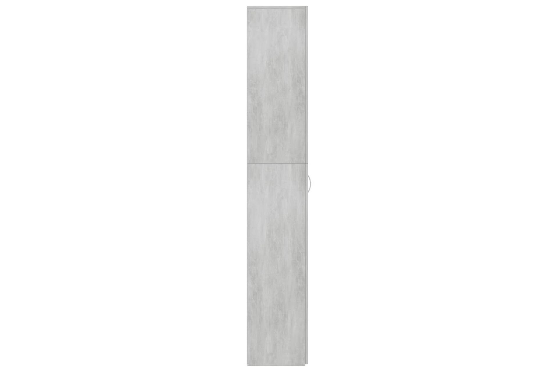 Kontorskap betonggrå 60x32x190 cm sponplate - Grå - Oppbevaring - Skap - Oppbevaringsskap - Kontorskap - Dokumentskap