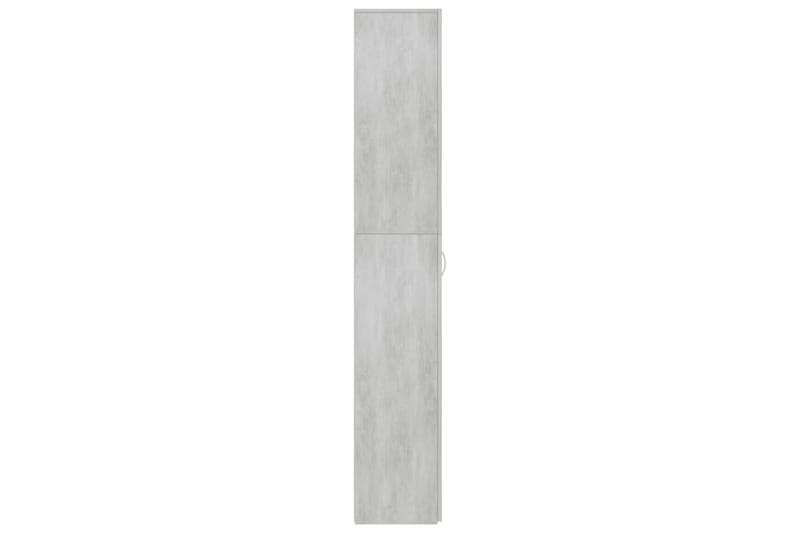 Kontorskap betonggrå 60x32x190 cm sponplate - Grå - Oppbevaring - Skap - Oppbevaringsskap - Kontorskap - Dokumentskap