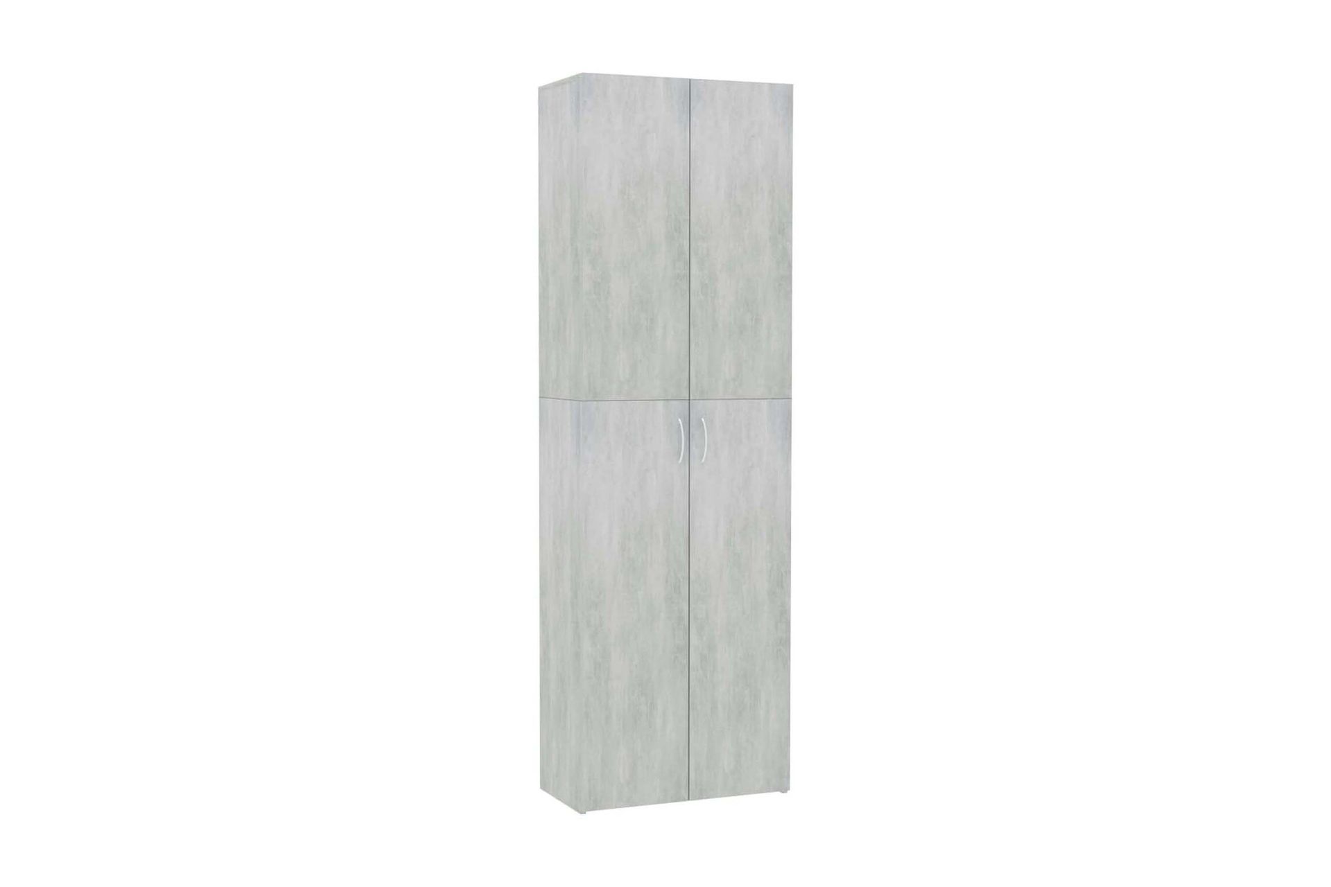 Kontorskap betonggrå 60x32x190 cm sponplate - Grå - Oppbevaring - Skap - Oppbevaringsskap - Kontorskap - Dokumentskap