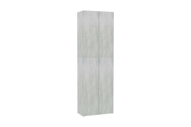 Kontorskap betonggrå 60x32x190 cm sponplate - Grå - Oppbevaring - Skap - Oppbevaringsskap - Kontorskap - Dokumentskap