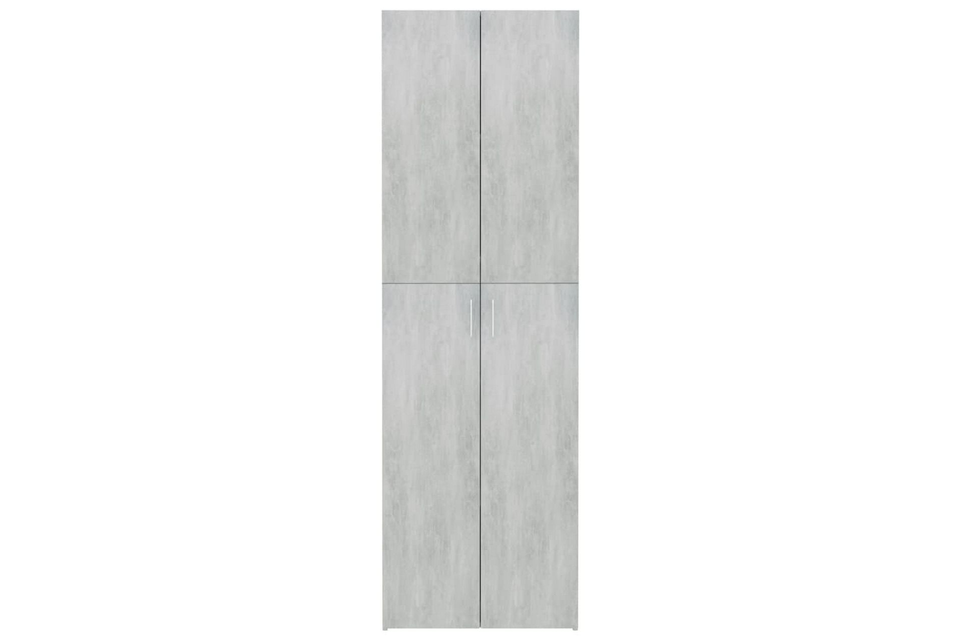 Kontorskap betonggrå 60x32x190 cm sponplate - Grå - Oppbevaring - Skap - Oppbevaringsskap - Kontorskap - Dokumentskap
