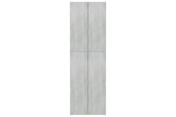 Kontorskap betonggrå 60x32x190 cm sponplate - Grå - Oppbevaring - Skap - Oppbevaringsskap - Kontorskap - Dokumentskap