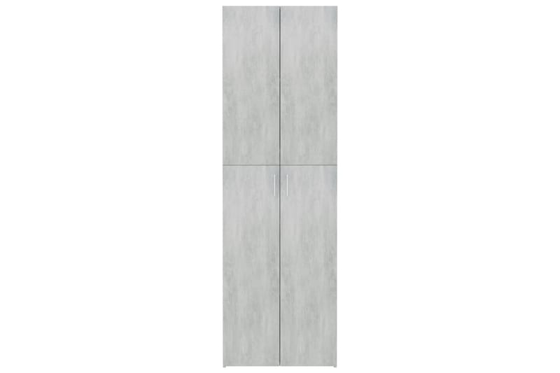 Kontorskap betonggrå 60x32x190 cm sponplate - Grå - Oppbevaring - Skap - Oppbevaringsskap - Kontorskap - Dokumentskap