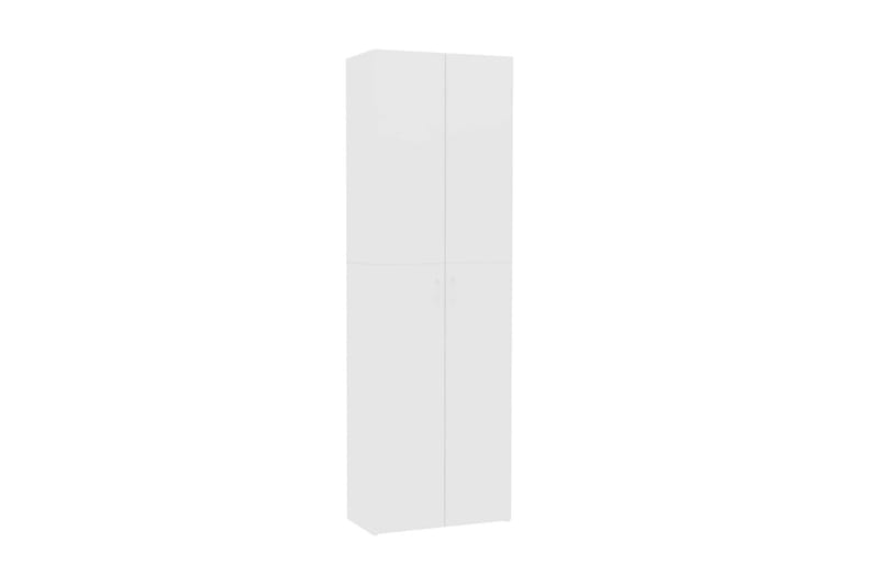 Kontorskap hvit 60x32x190 cm sponplate - Hvit - Oppbevaring - Skap - Oppbevaringsskap - Kontorskap - Dokumentskap