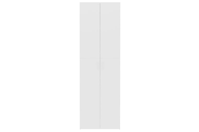 Kontorskap hvit 60x32x190 cm sponplate - Hvit - Oppbevaring - Skap - Oppbevaringsskap - Kontorskap - Dokumentskap