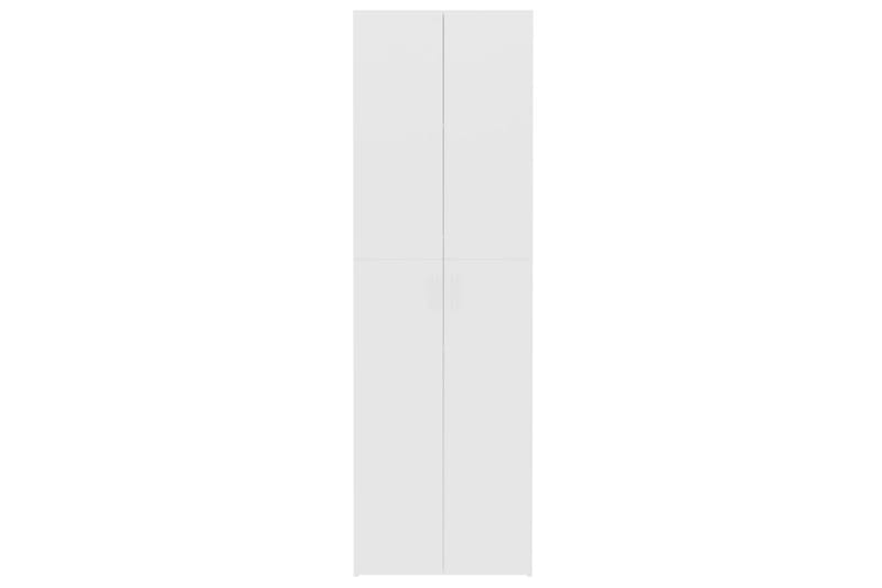 Kontorskap hvit 60x32x190 cm sponplate - Hvit - Dokumentskap - Kontormøbler