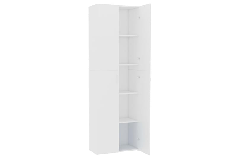 Kontorskap hvit 60x32x190 cm sponplate - Hvit - Oppbevaring - Skap - Oppbevaringsskap - Kontorskap - Dokumentskap