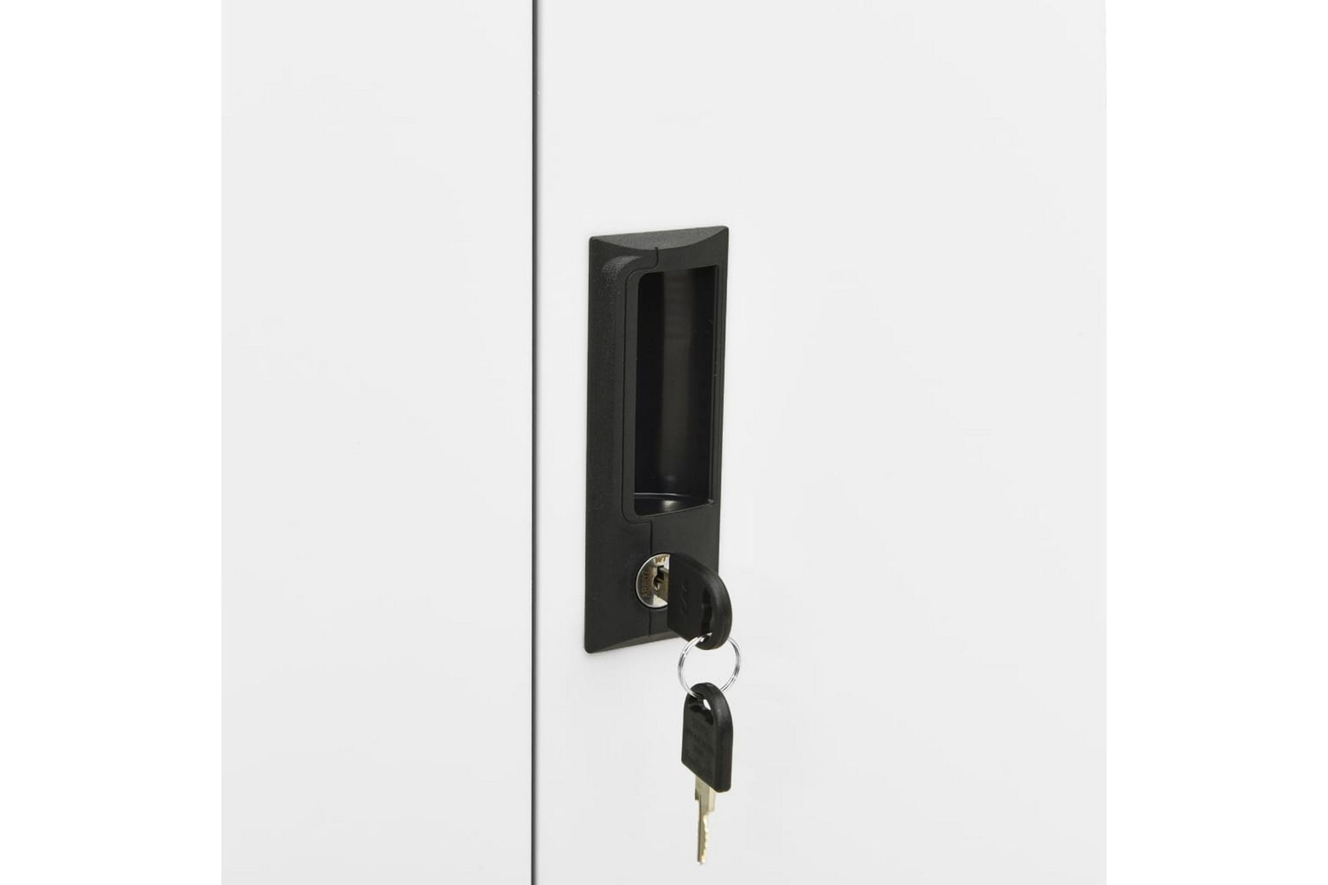 Kontorskap hvit 90x40x102 cm stål - Hvit - Oppbevaring - Skap - Oppbevaringsskap - Kontorskap - Dokumentskap