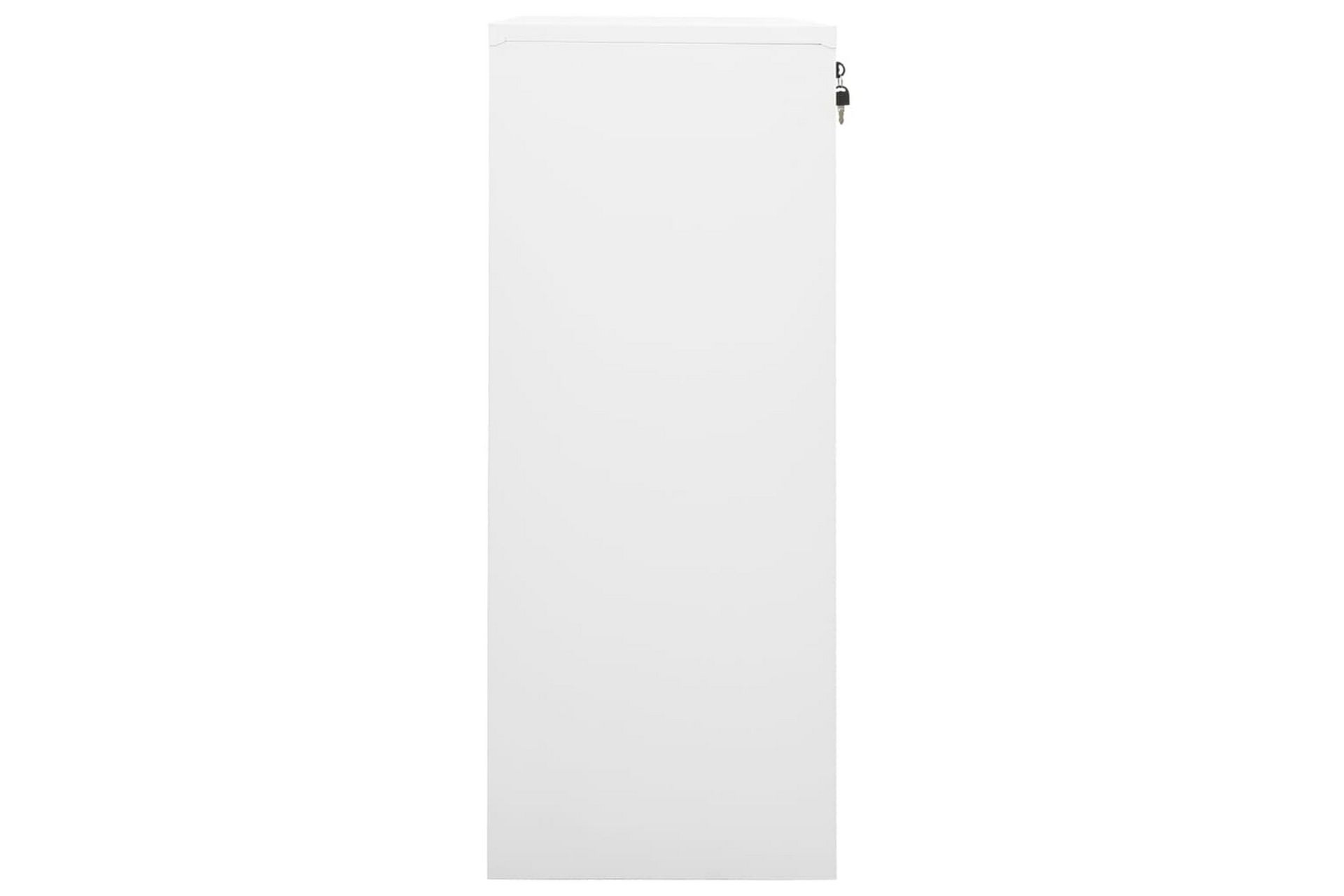 Kontorskap hvit 90x40x102 cm stål - Hvit - Oppbevaring - Skap - Oppbevaringsskap - Kontorskap - Dokumentskap