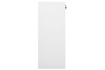 Kontorskap hvit 90x40x102 cm stål - Hvit - Oppbevaring - Skap - Oppbevaringsskap - Kontorskap - Dokumentskap