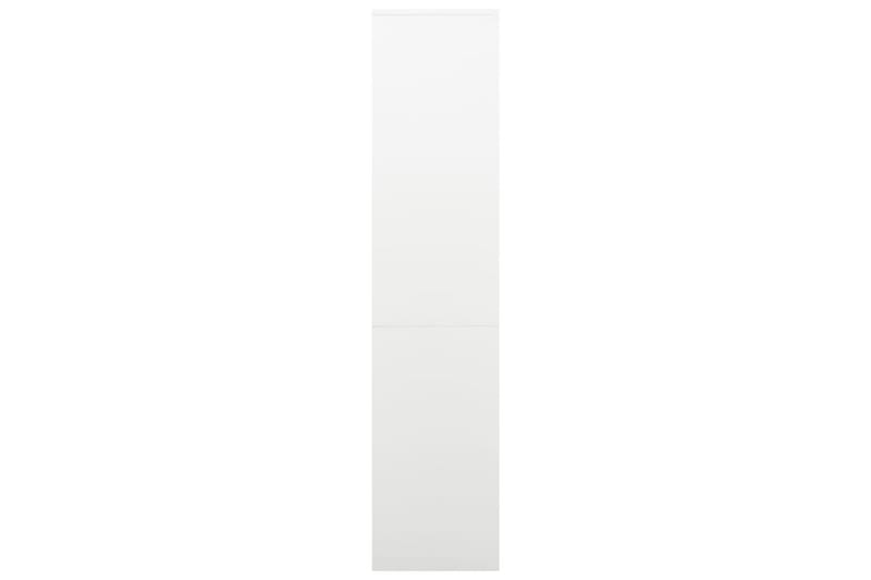 Kontorskap hvit 90x40x180 cm stål - Hvit - Oppbevaring - Skap - Oppbevaringsskap - Kontorskap - Dokumentskap